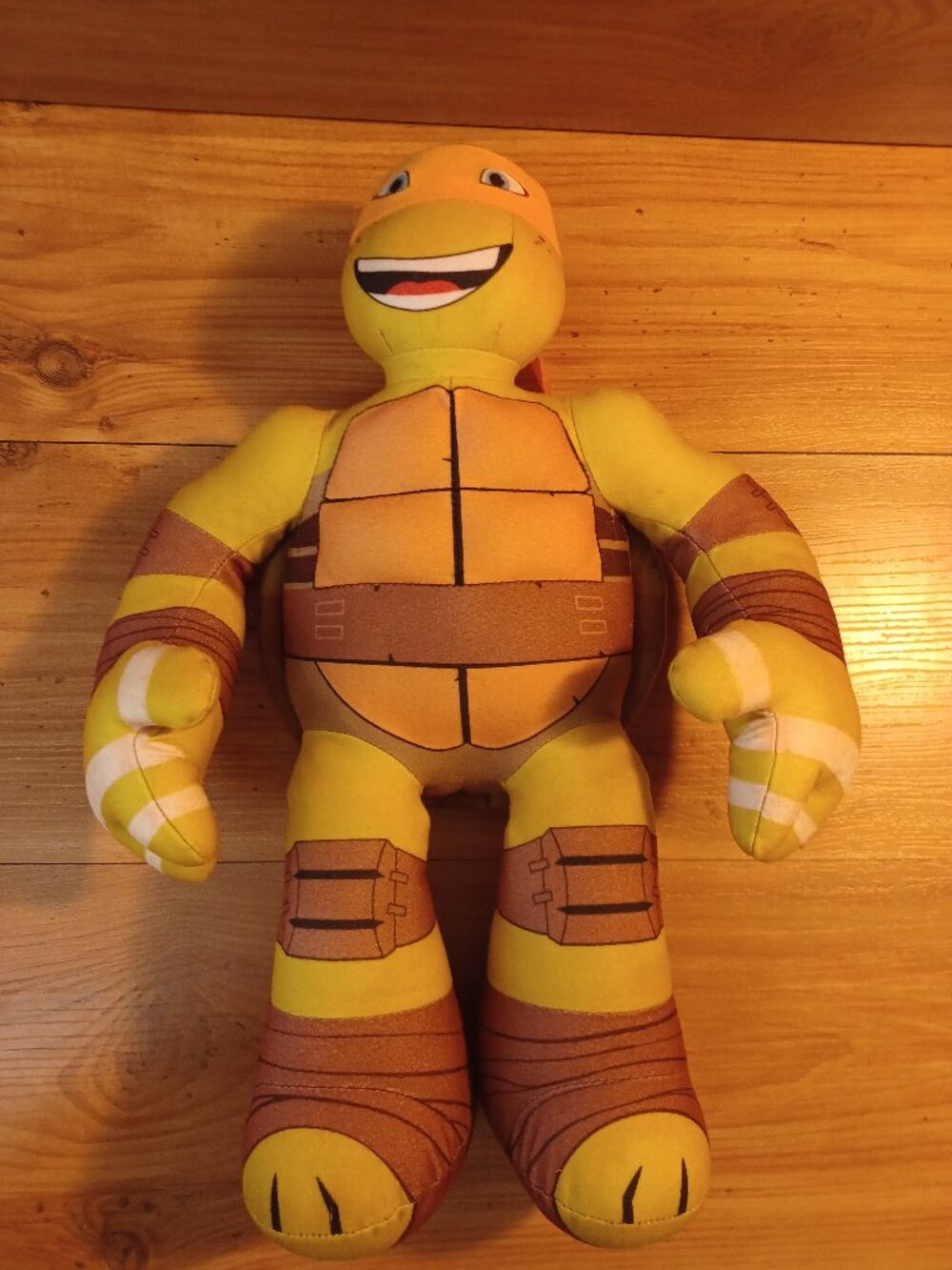 Viacom Playmates  TMNT Michelangelo Taking Plush Toy 2013 Teenage Ninja Turtles